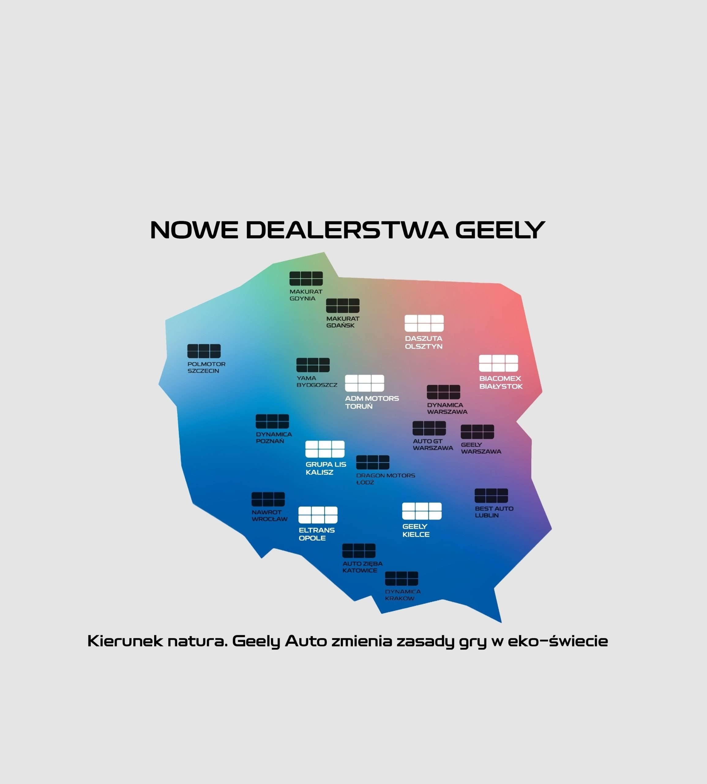 NOWE DEALERSTWA GEELY Kierunek natura. Geely Auto zmienia zasady gry w eko-świecie